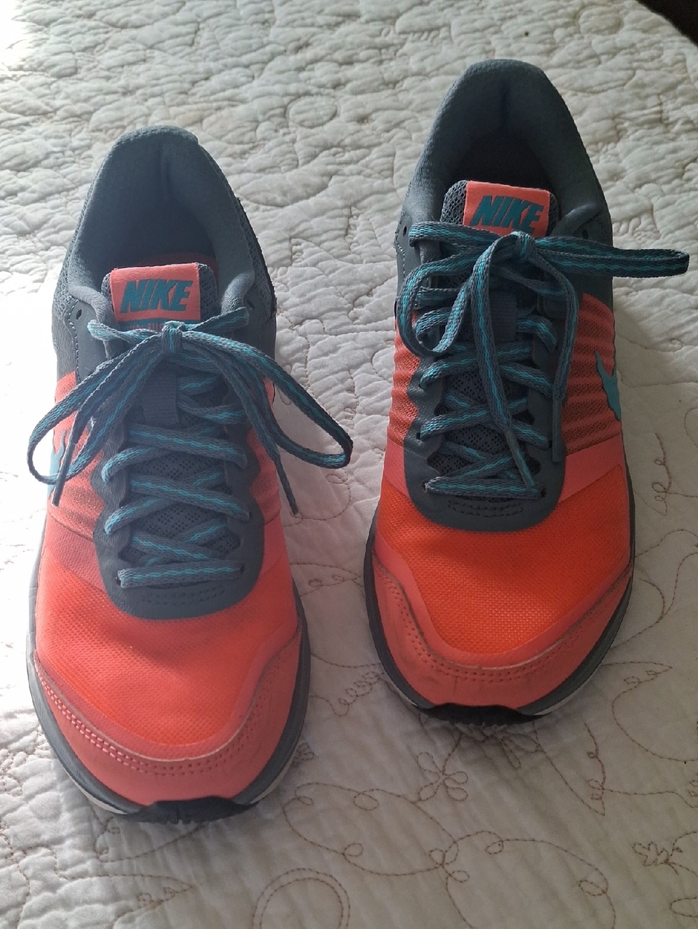 Nike Orange with Teal Accent Athletic Sneakers